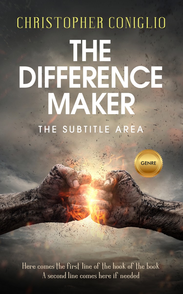 2D view of Premade Mystery & Thriller & Suspense Book Cover - Merlin