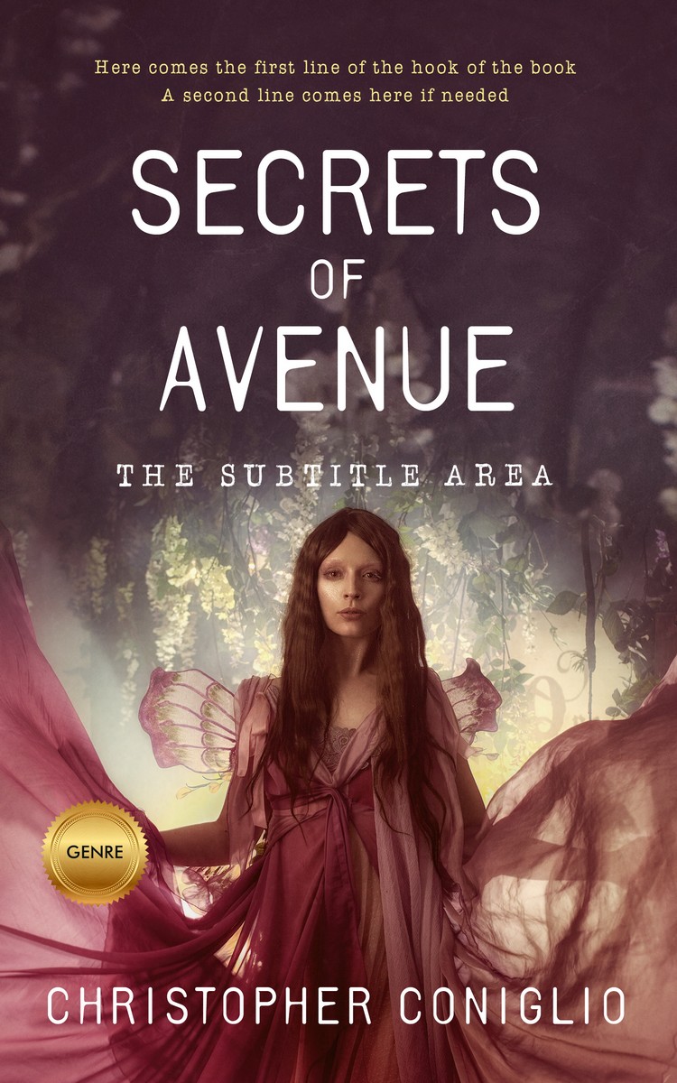 2D view of Premade Fantasy Book Cover - Livid Brown