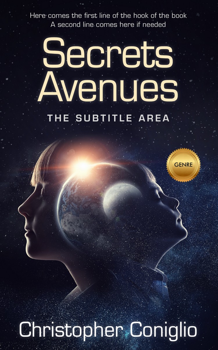 2D view of Premade Science Fiction Book Cover - Mirage