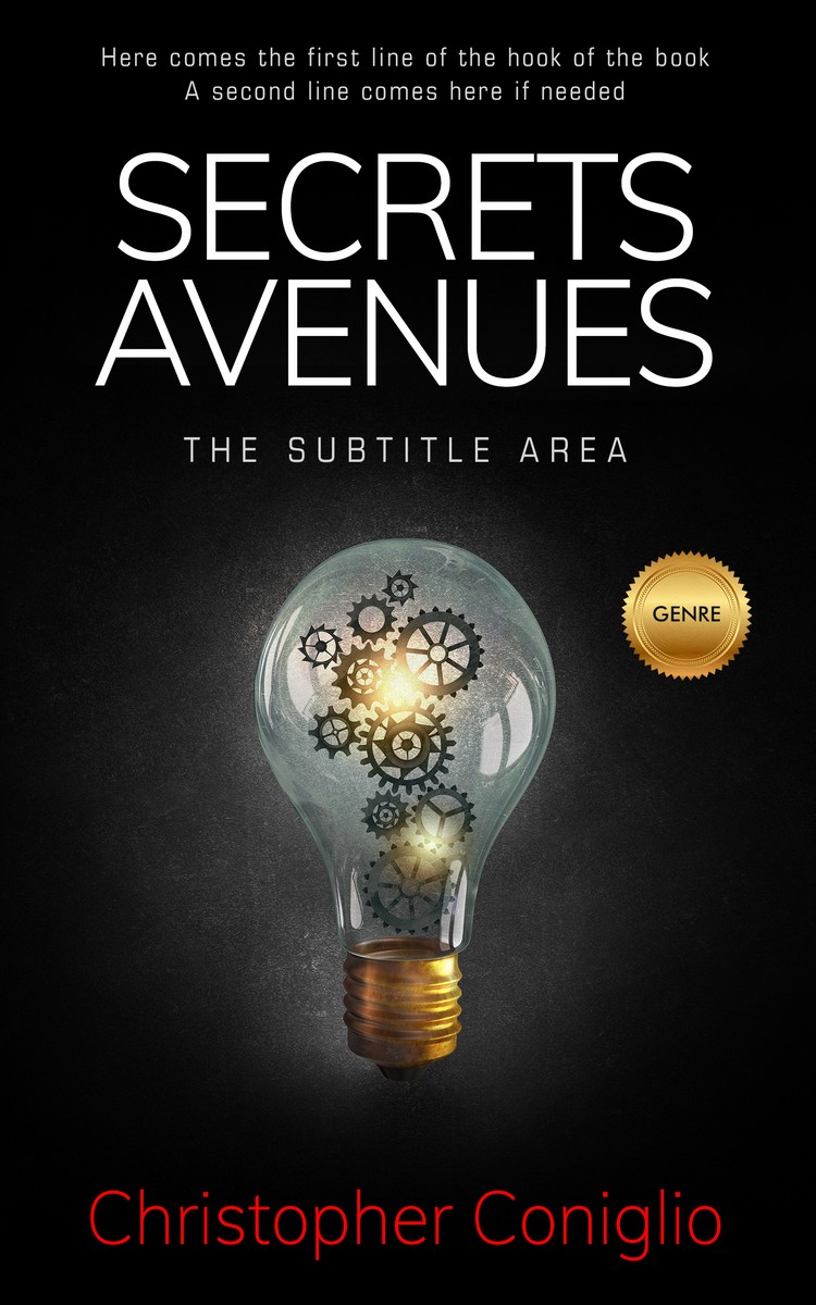 2D view of Premade Business Book Cover - Cod Gray