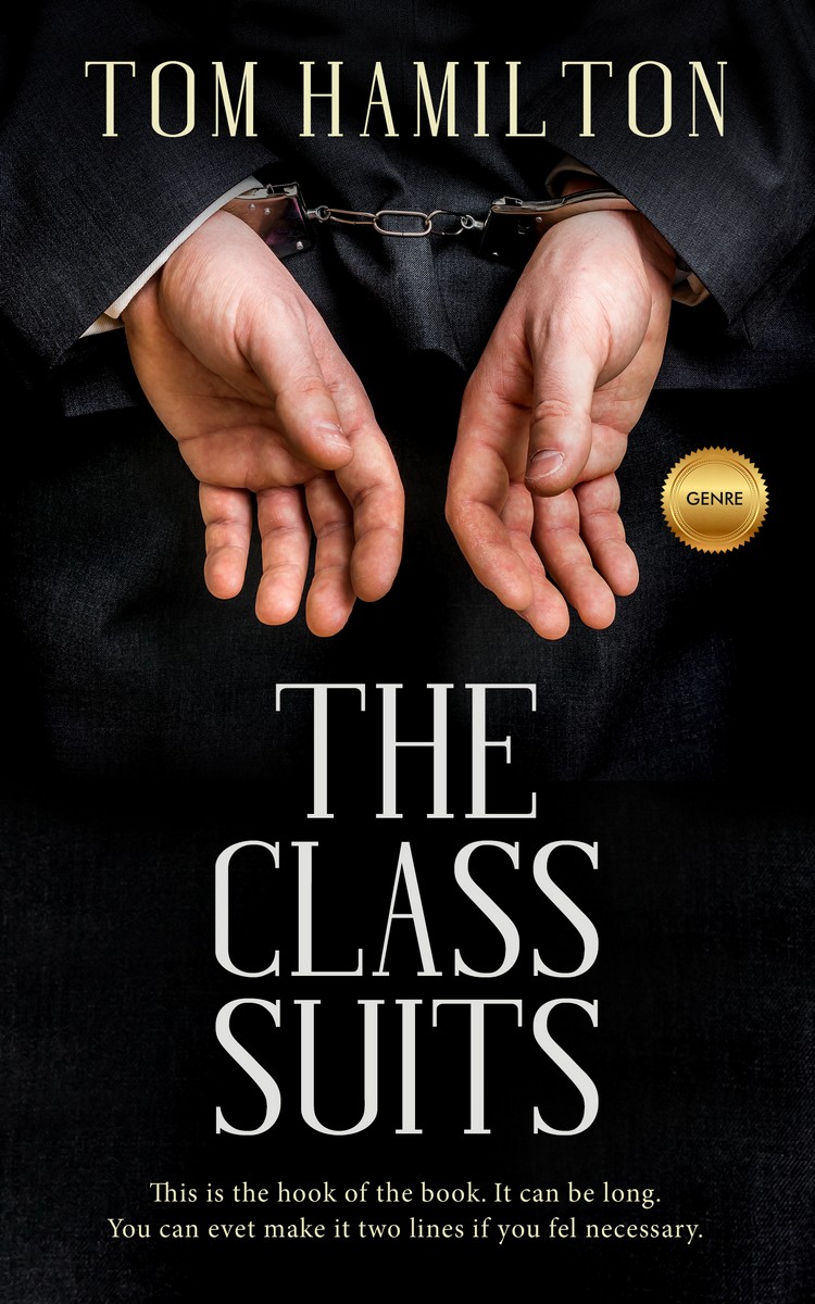 2D view of Premade Mystery & Thriller & Suspense Book Cover - Tan