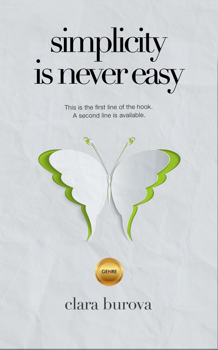 2D view of Premade Self-Improvement & Self-Help Book Cover - Iron