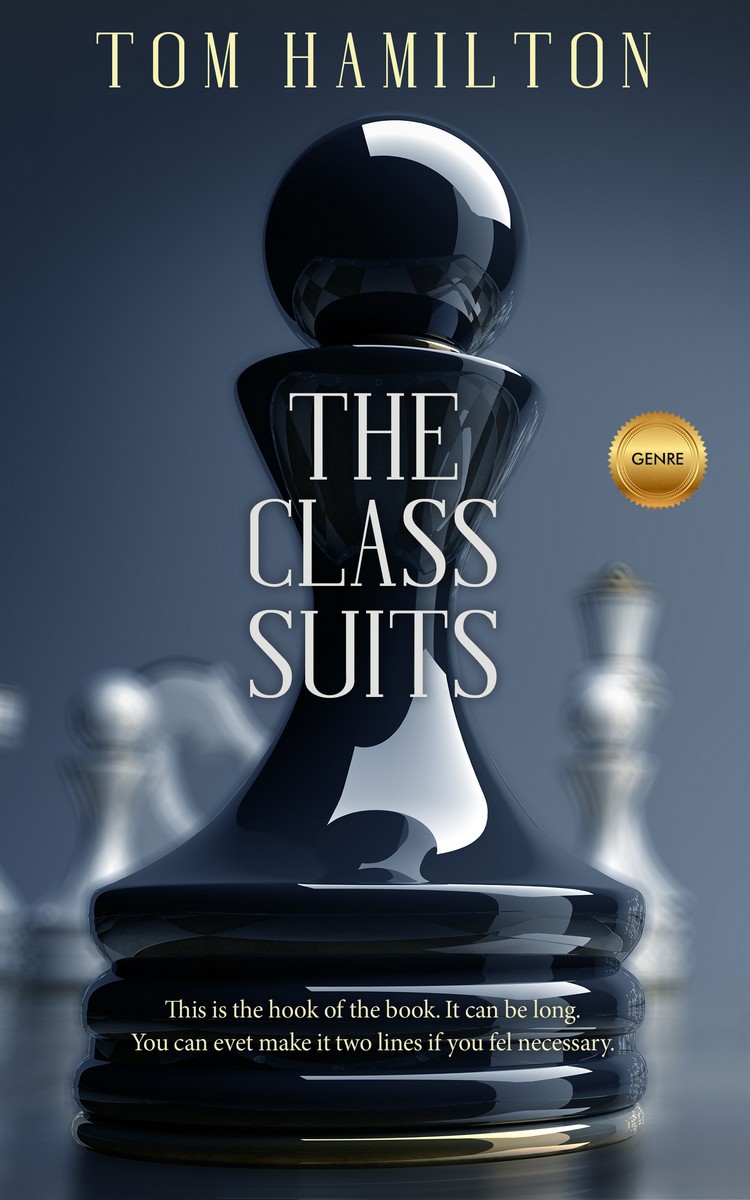 2D view of Premade Business Book Cover - Ebony Clay