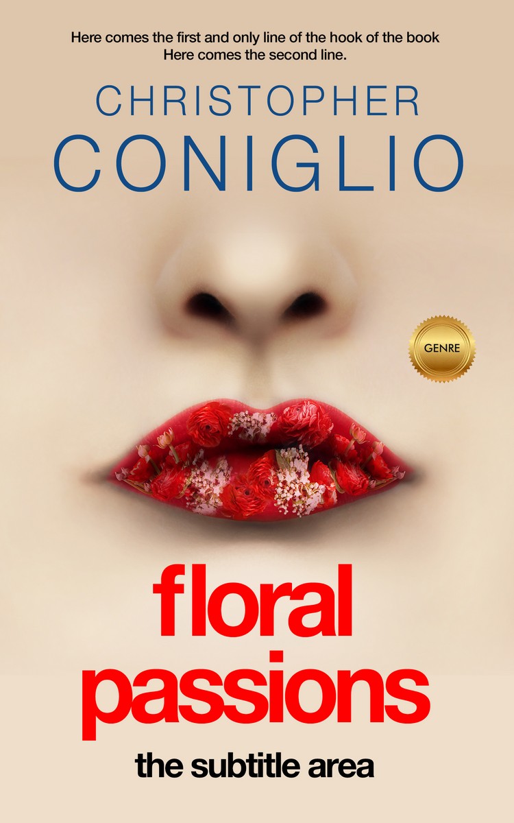 2D view of Premade Erotica Book Cover - Grain Brown