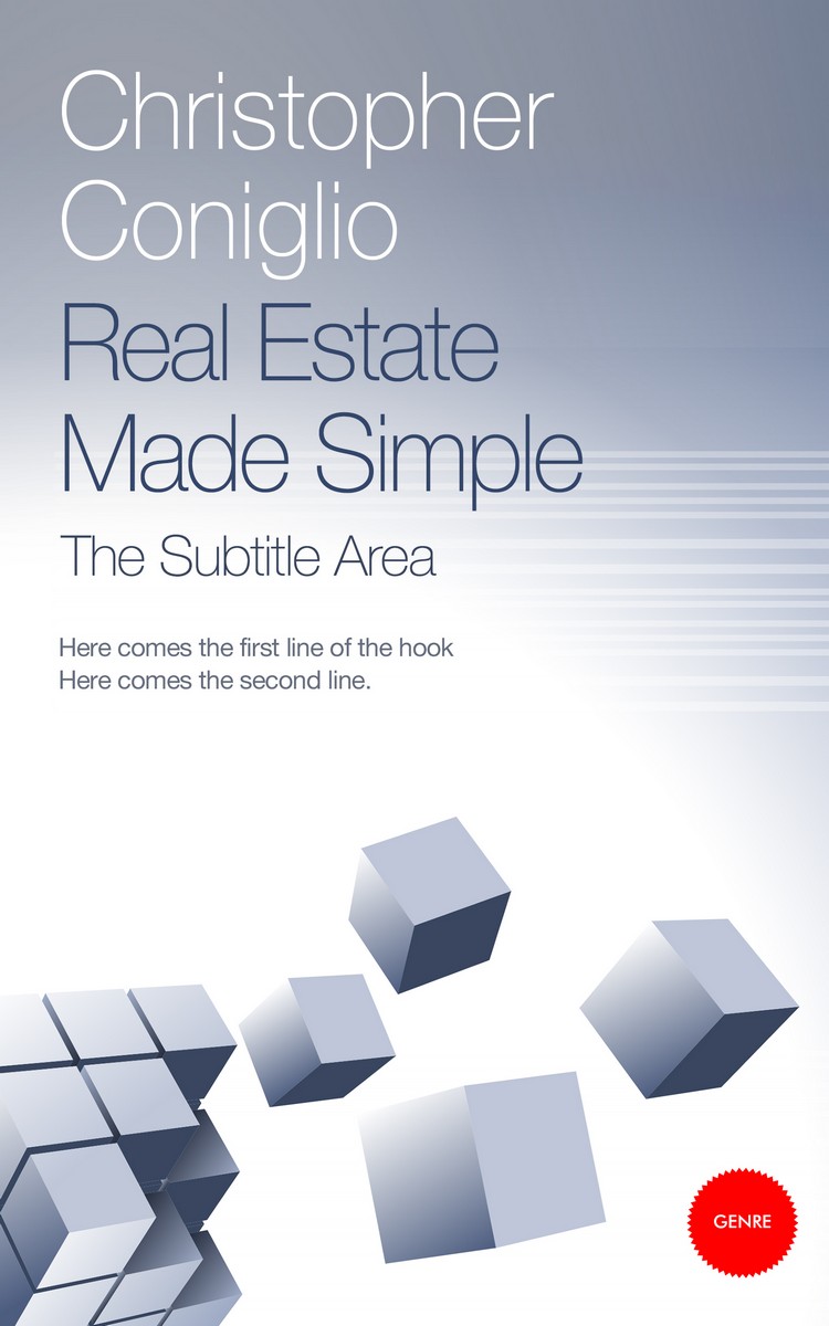 2D view of Cadet Blue #1379 - Premade Abstract Book Cover