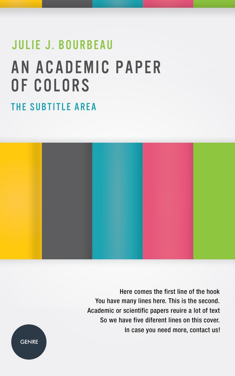 2D view of Premade Business Book Cover - Faded Jade