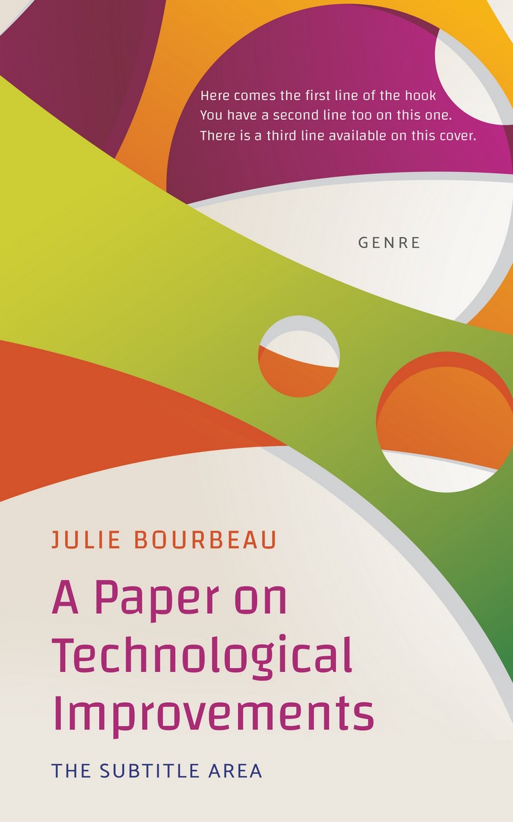 2D view of Premade Business Book Cover - Satin Linen