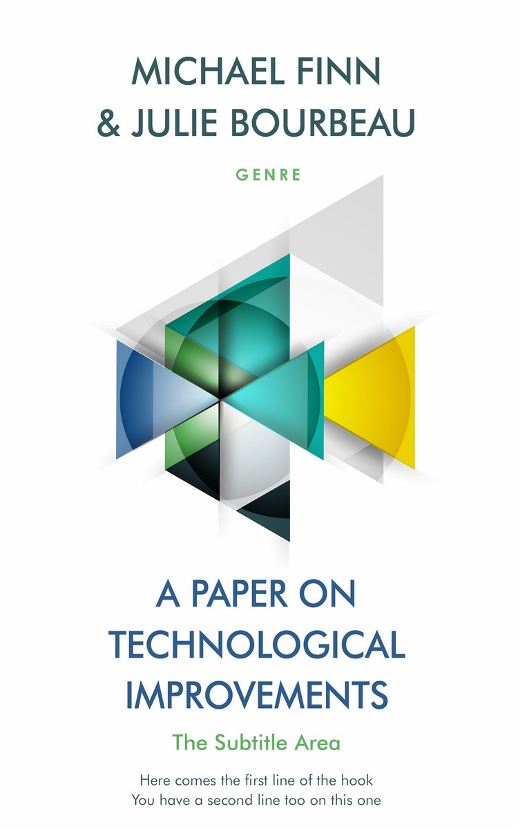 2D view of Premade Abstract Book Cover - Paradiso