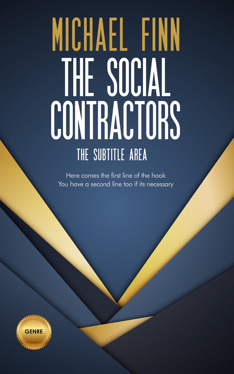 2D view of Premade Business Book Cover - Pickled Bluewood