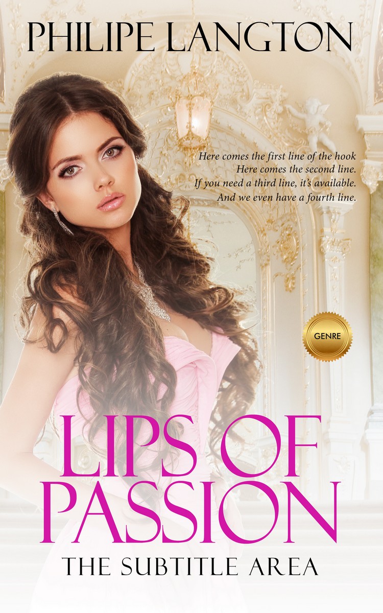 2D view of Premade Romance Book Cover - Pearl Bush