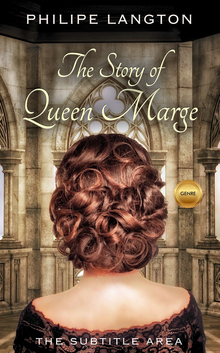 2D view of Premade Fantasy Book Cover - English Walnut