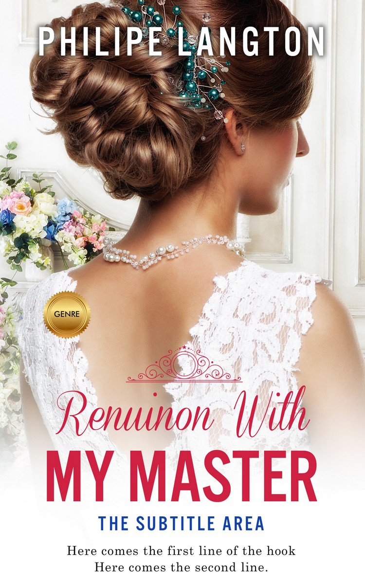 2D view of Premade Romance Book Cover - Pearl Bush