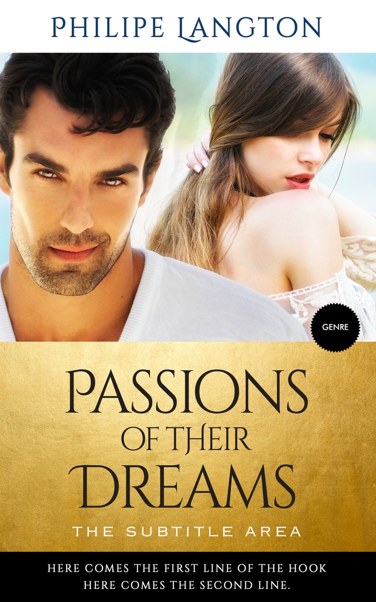 2D view of Premade Royal Romance Book Cover - Tussock