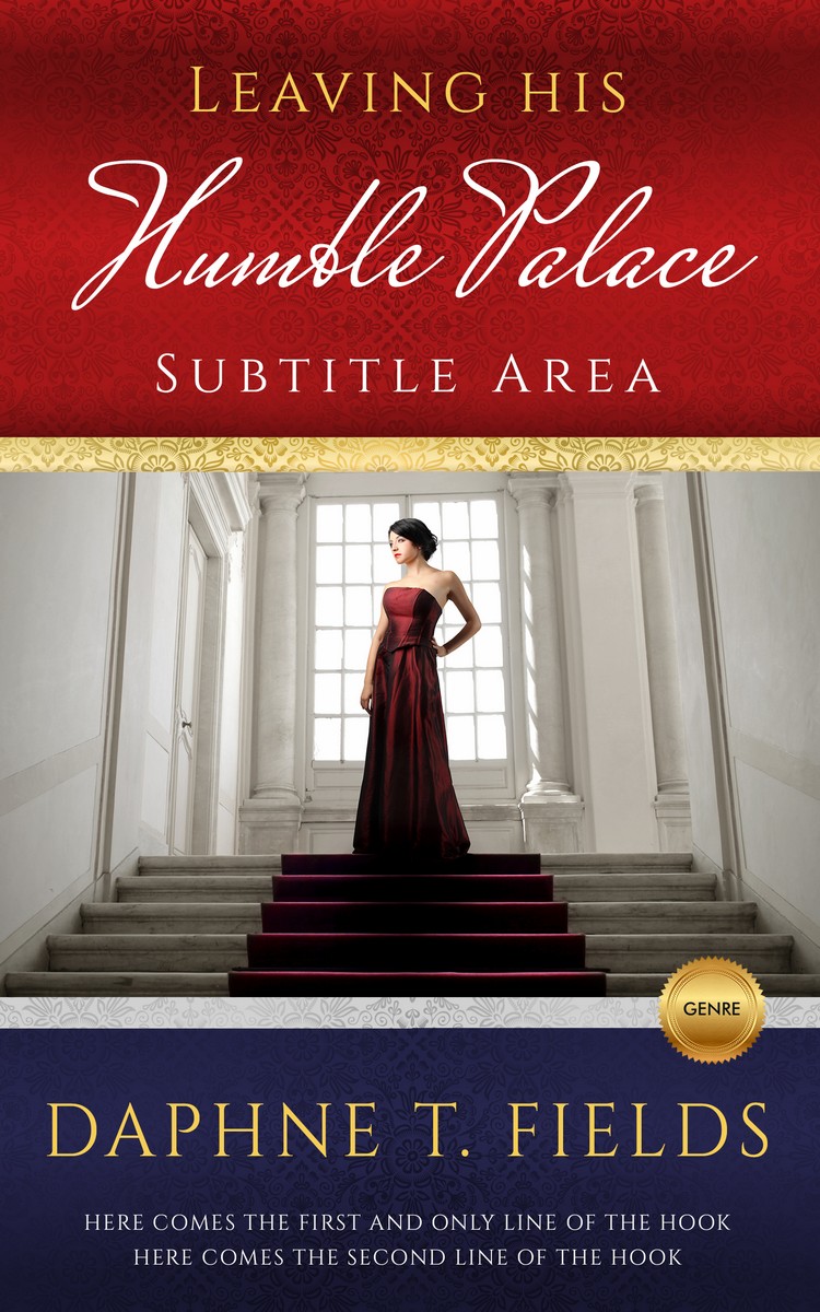 2D view of Premade Chick Lit Book Cover - Burnt Umber