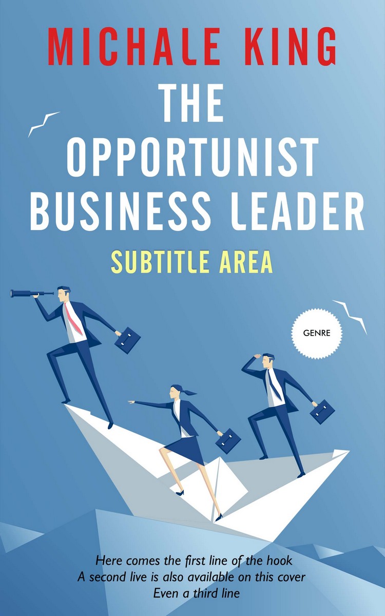 2D view of Premade Business Book Cover - Glacier