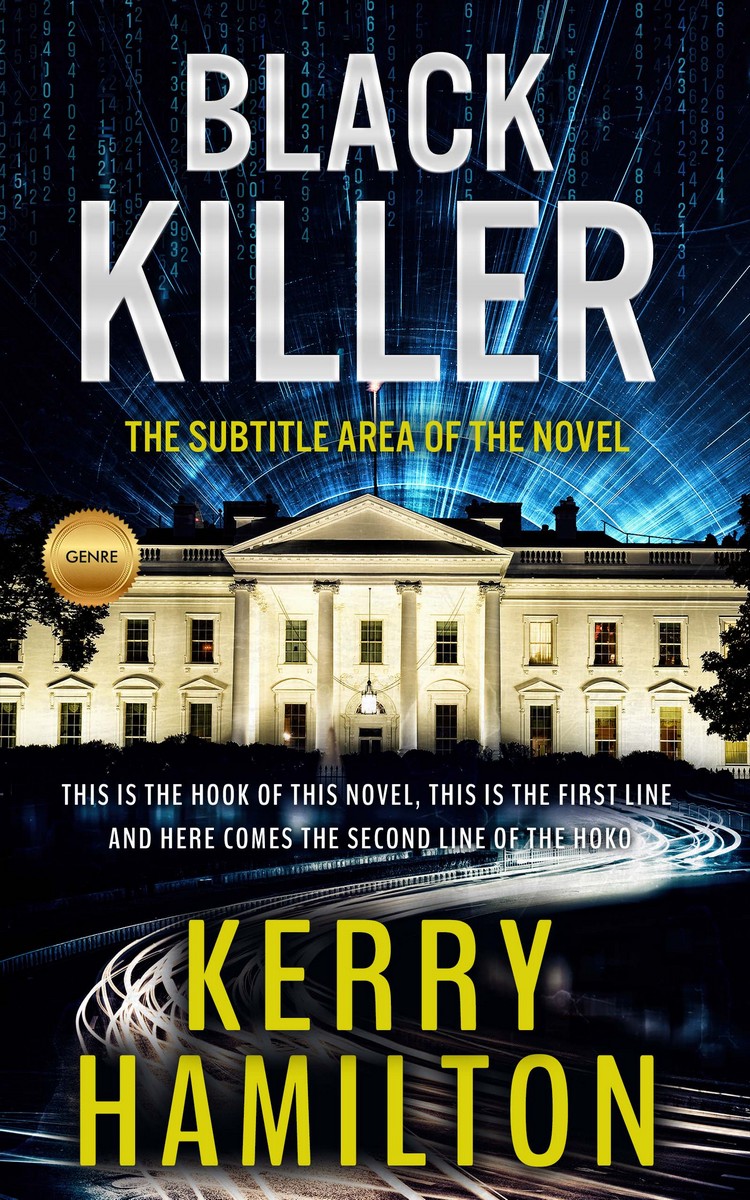 2D view of Premade Action & Adventure Book Cover - Vulcan