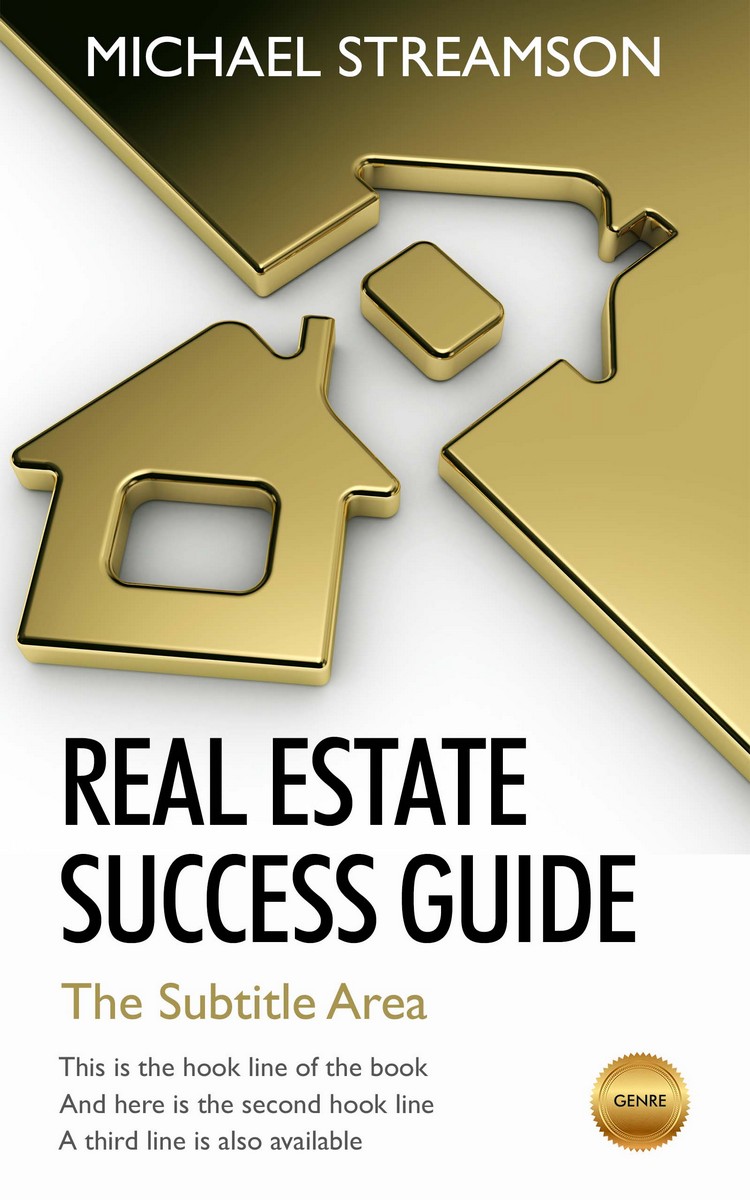 2D view of Premade Business Book Cover - Limed Oak