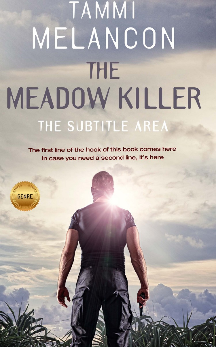 2D view of Premade Mystery & Thriller & Suspense Book Cover - Silver Rust