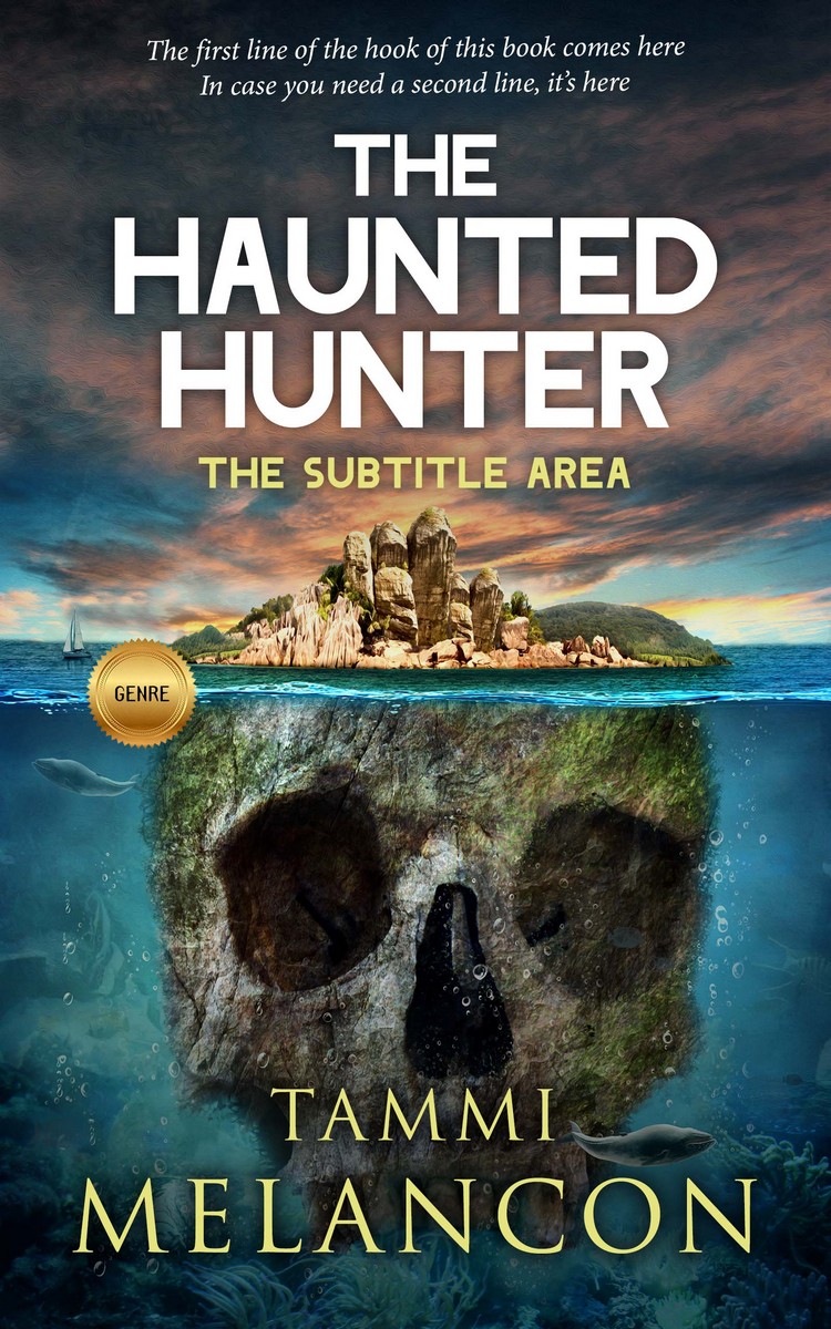 2D view of Premade Horror Book Cover - Outer Space