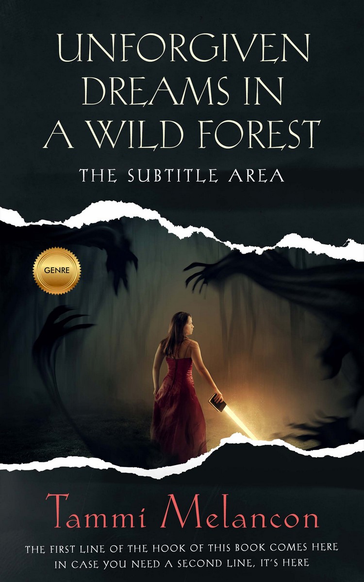 2D view of Premade Fantasy Book Cover - Shark