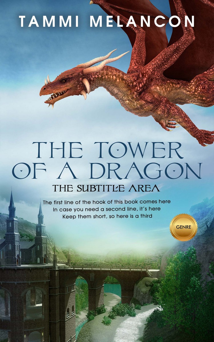 2D view of Premade Fantasy Book Cover - Heavy Metal