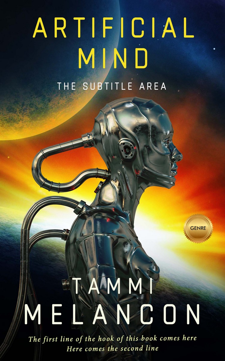 2D view of Premade Science Fiction Book Cover - Di Serria