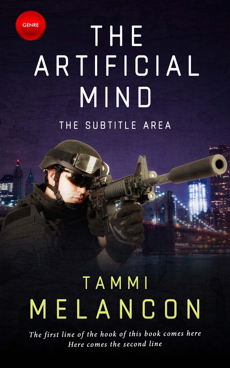 2D view of Premade Action & Adventure Book Cover - Bastille