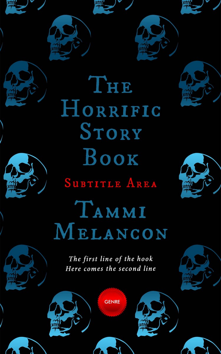 2D view of Premade Horror Book Cover - Aztec