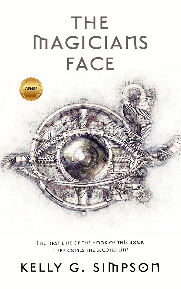 2D view of Premade Science Fiction Book Cover - Tundora