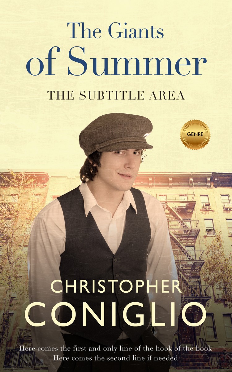 2D view of Premade Historical Book Cover - Chamois