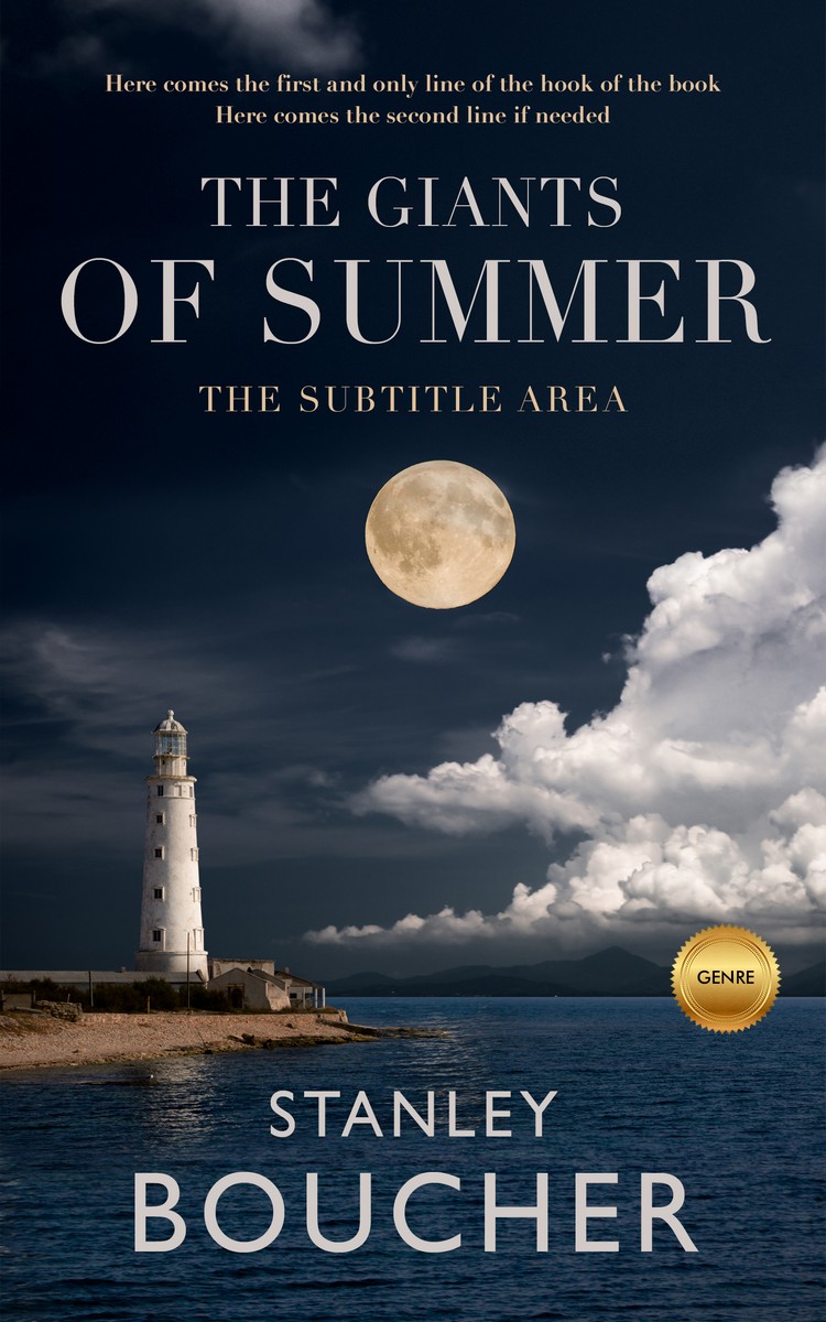 2D view of Premade Literary Fiction Book Cover - Big Stone