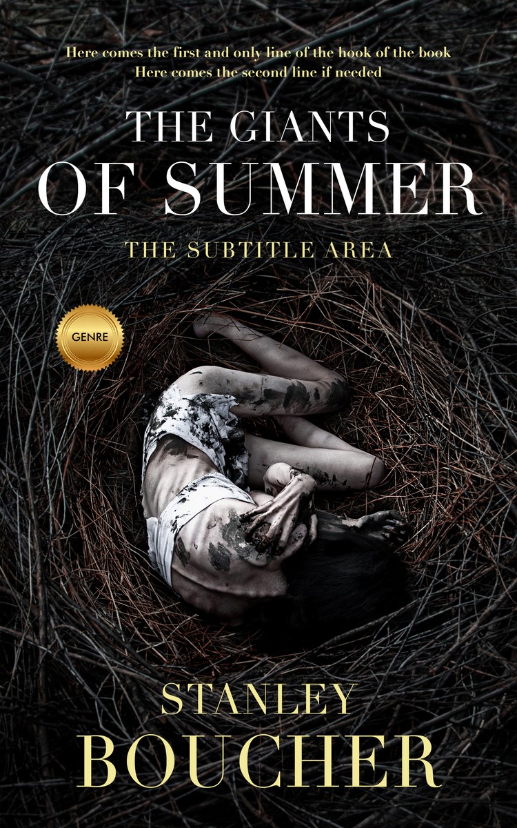 2D view of Premade Horror Book Cover - Cod Gray