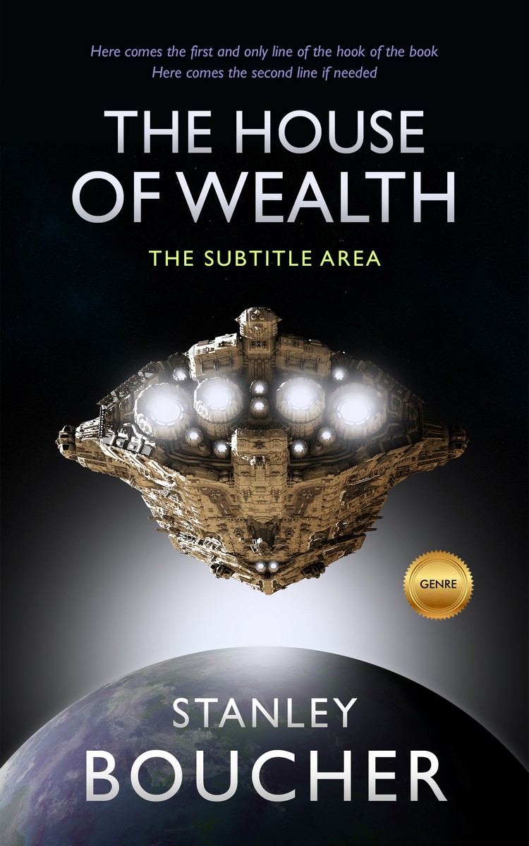 2D view of Premade Science Fiction Book Cover - Cotton Seed