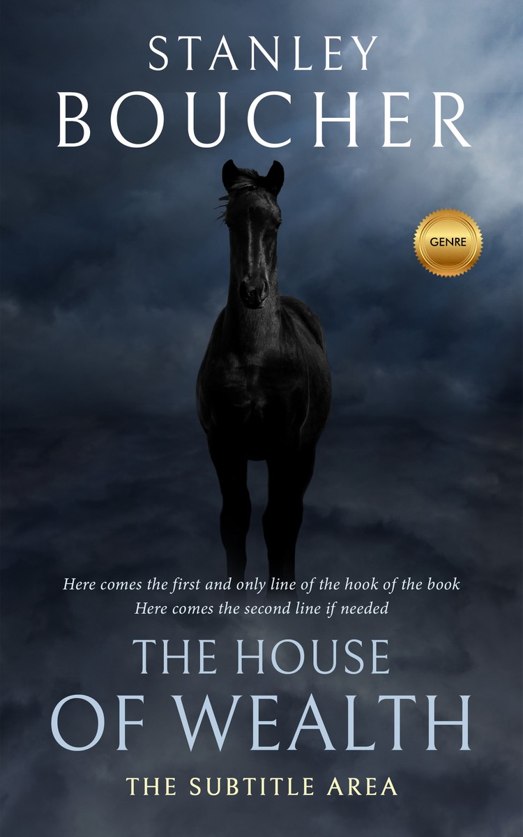 2D view of Premade Mystery & Thriller & Suspense Book Cover - Ebony Clay