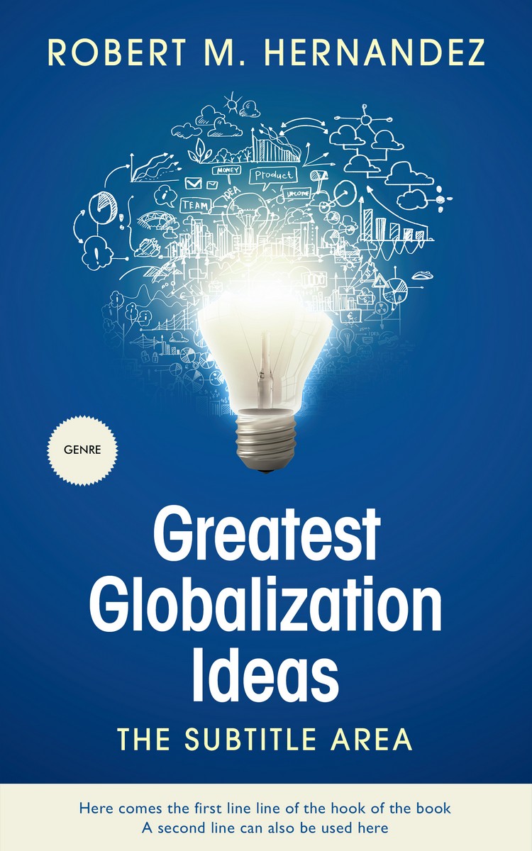 2D view of Premade Business Book Cover - Venice Blue