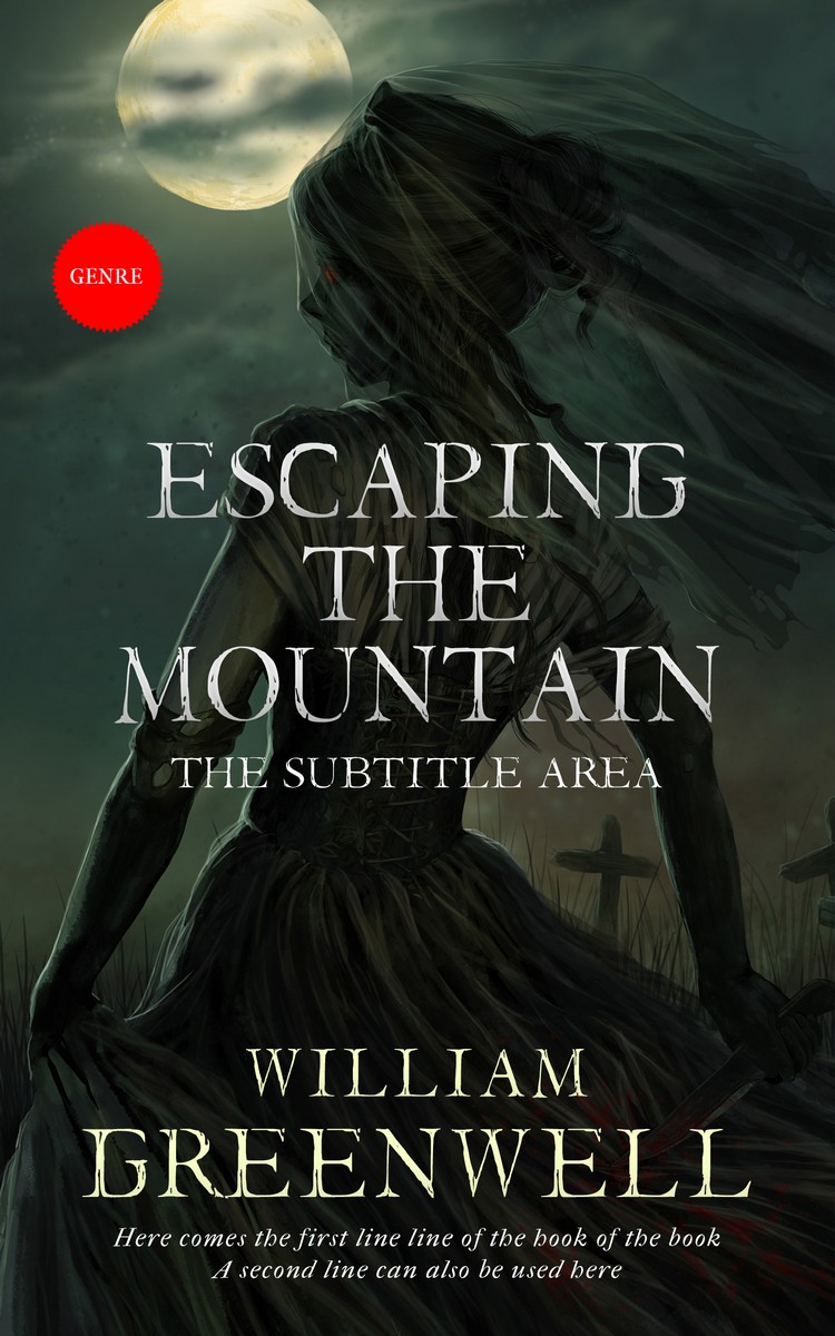 2D view of Premade Fantasy Book Cover - Heavy Metal