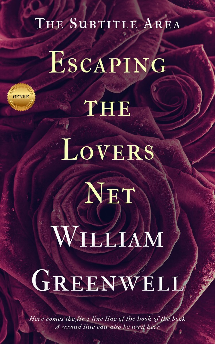 2D view of Premade Romance Book Cover - Wine Berry