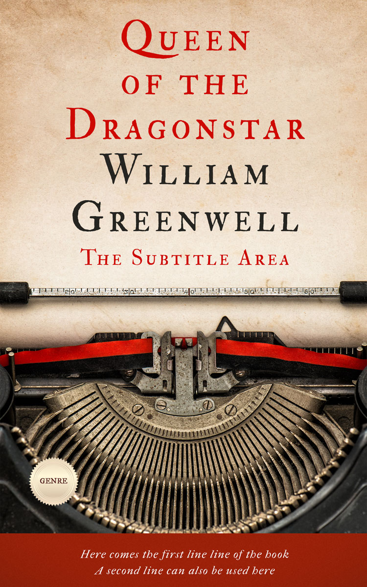 2D view of Premade Literary Fiction Book Cover - Grain Brown