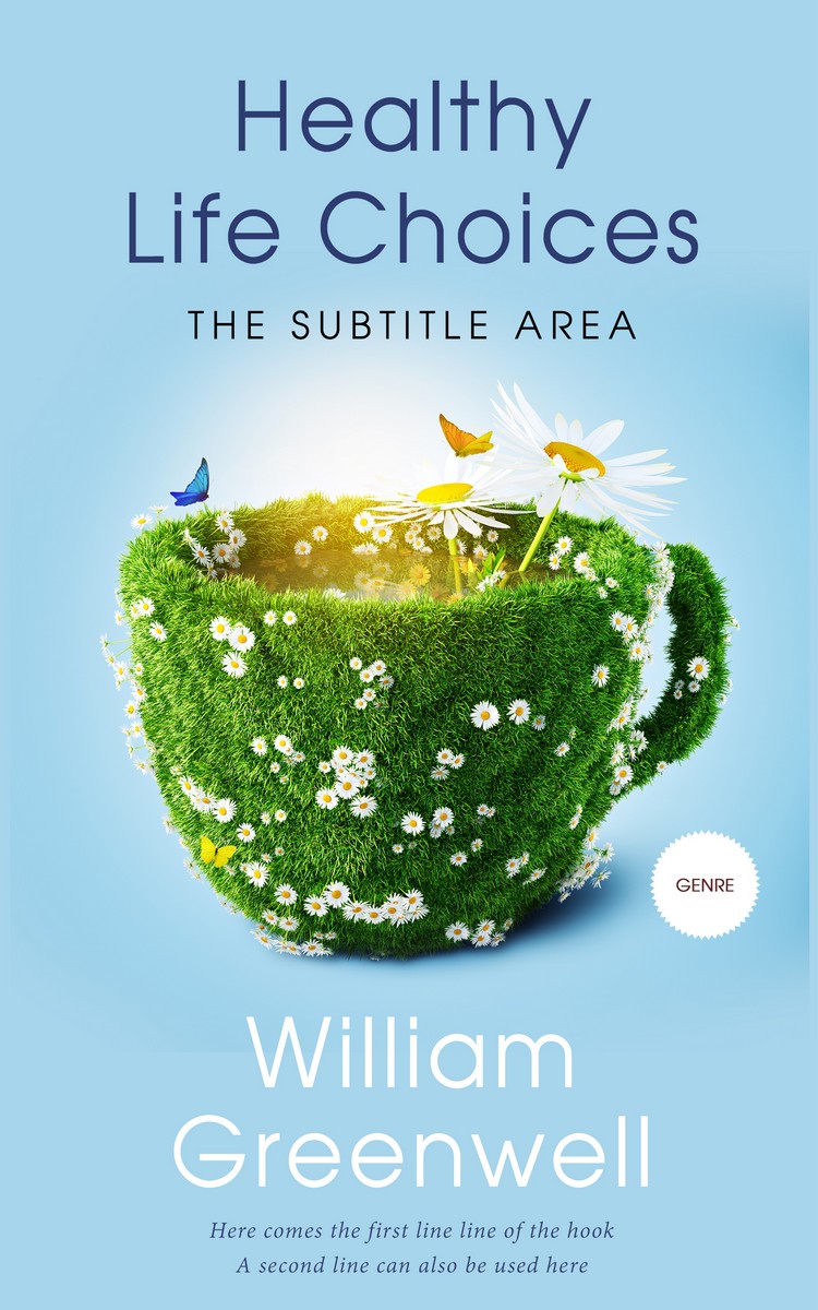 2D view of Premade Environment & Ecology Book Cover - Blizzard Blue