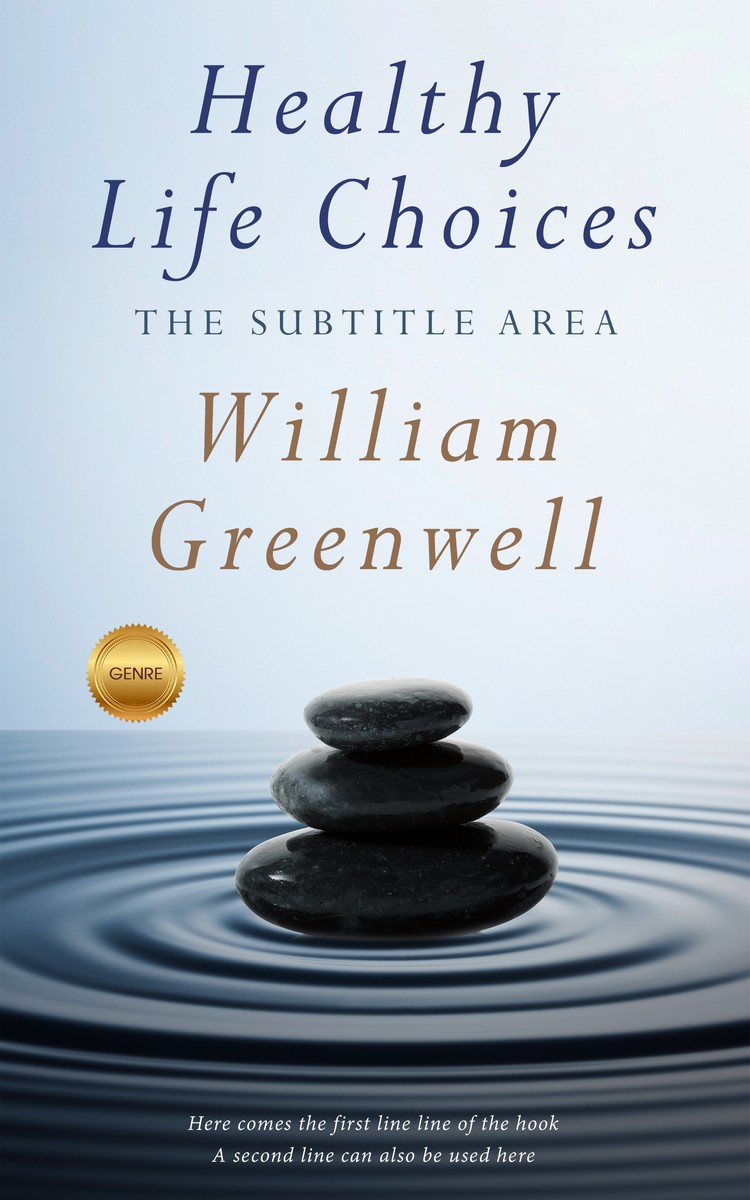 2D view of Premade Self-Improvement & Self-Help Book Cover - Ebony Clay