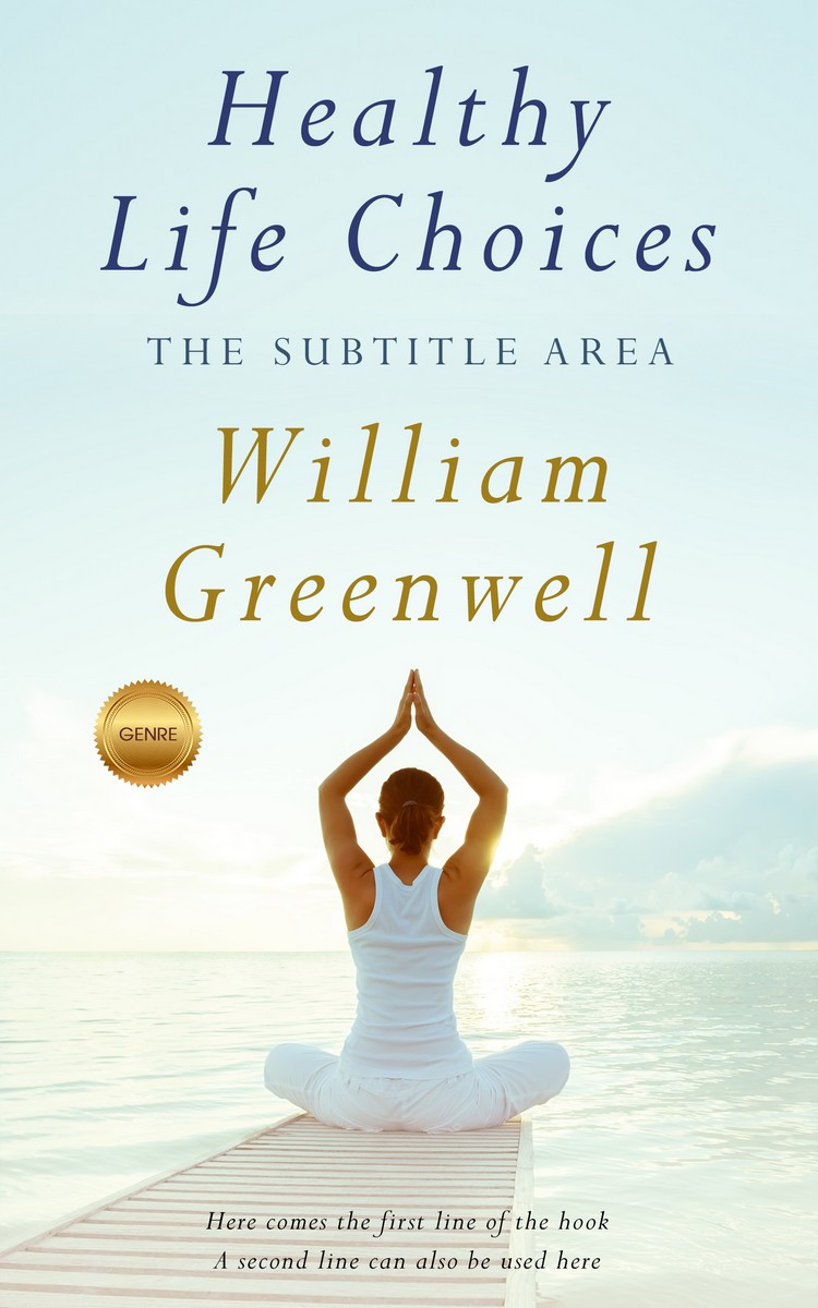 2D view of Premade Health & Mind & Body Book Cover - Harp