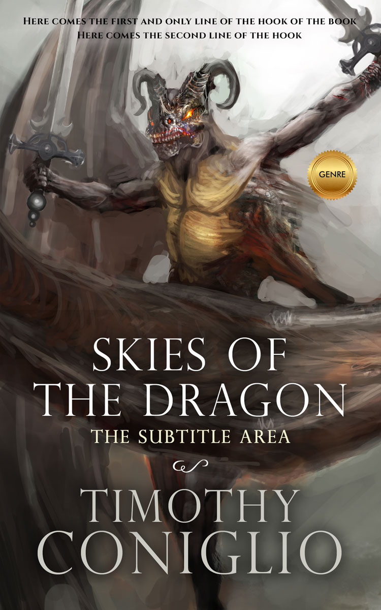 2D view of Premade Fantasy Book Cover - Armadillo