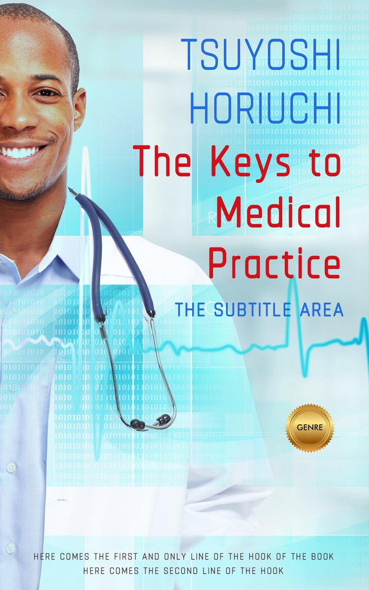 2D view of Premade Medical Book Cover - Powder Blue