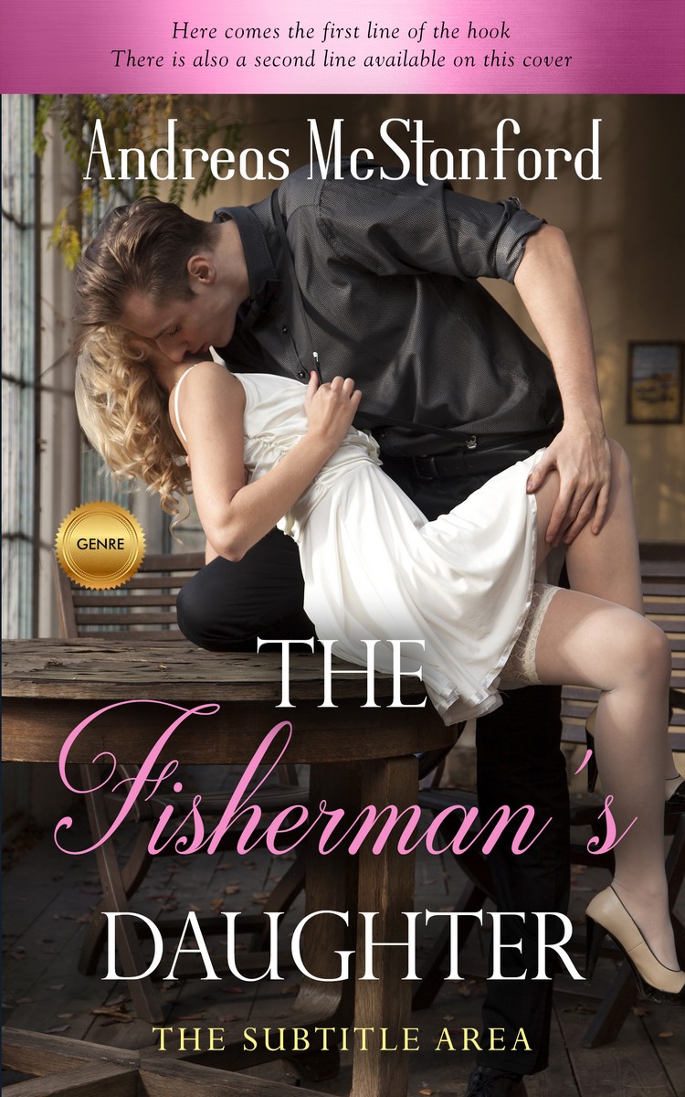 2D view of Premade Romance Book Cover - Cocoa Brown