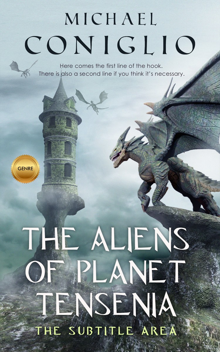 2D view of Premade Fantasy Book Cover - Loblolly