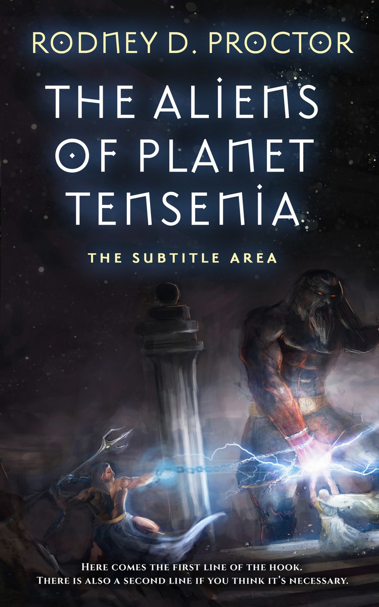 2D view of Premade Fantasy Book Cover - Shark