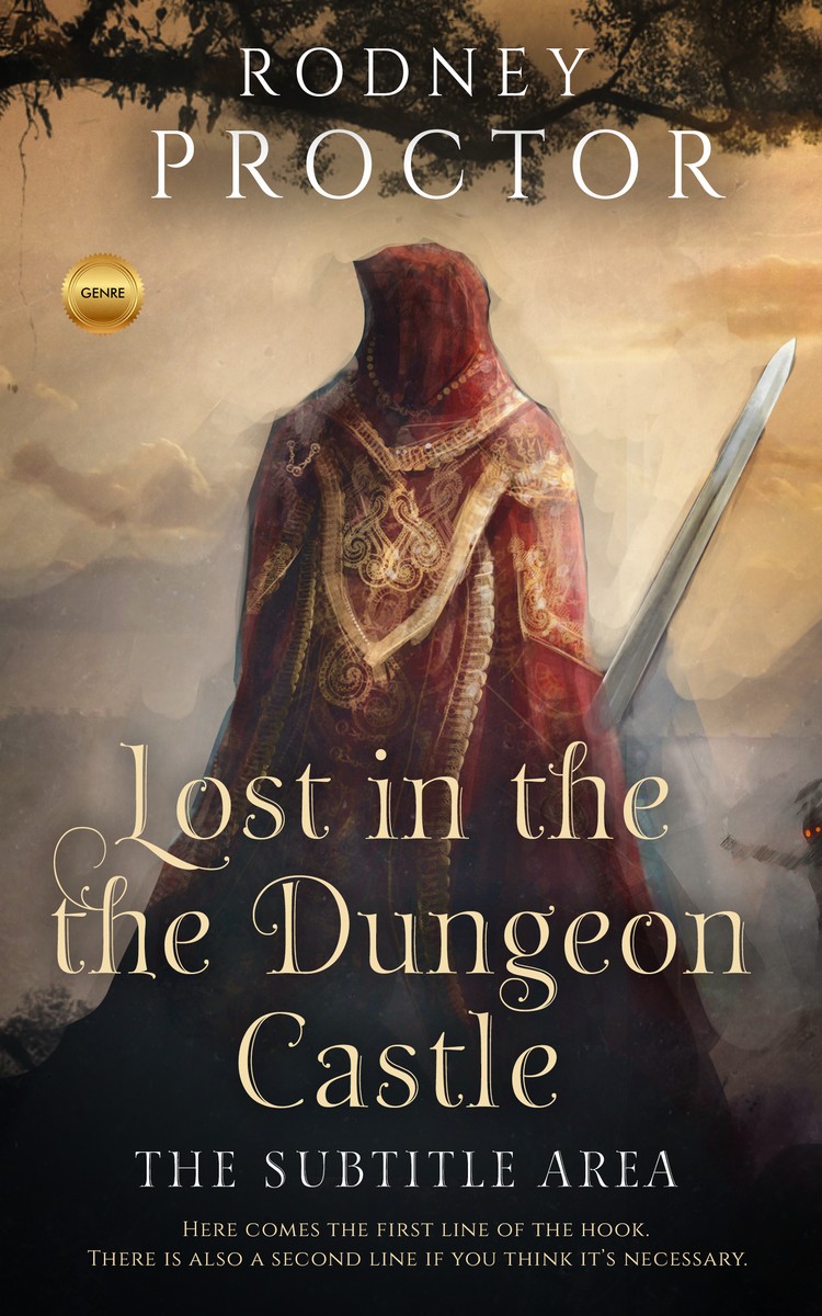 2D view of Premade Fantasy Book Cover - Dune