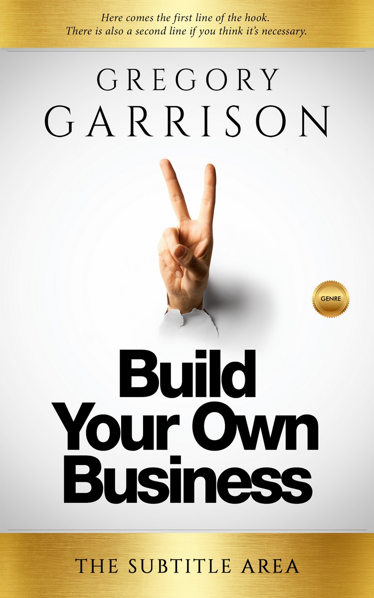 2D view of Premade Self-Improvement & Self-Help Book Cover - Pampas