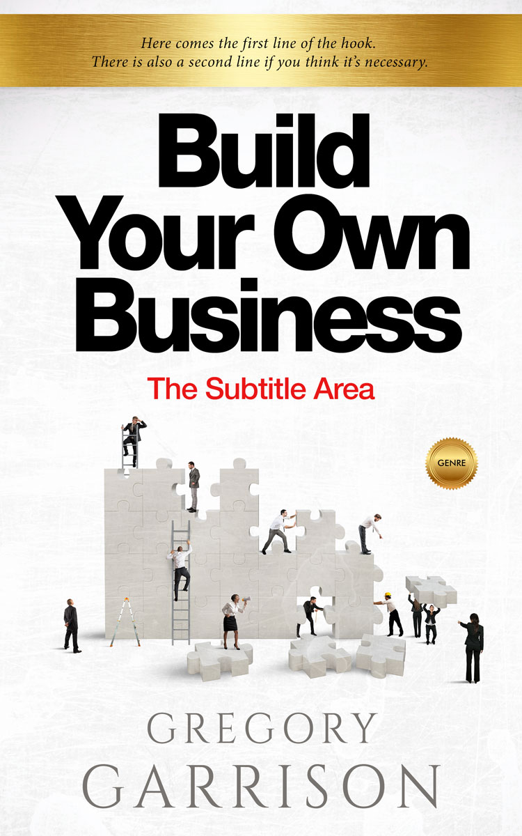 2D view of Premade Business Book Cover - Cod Gray