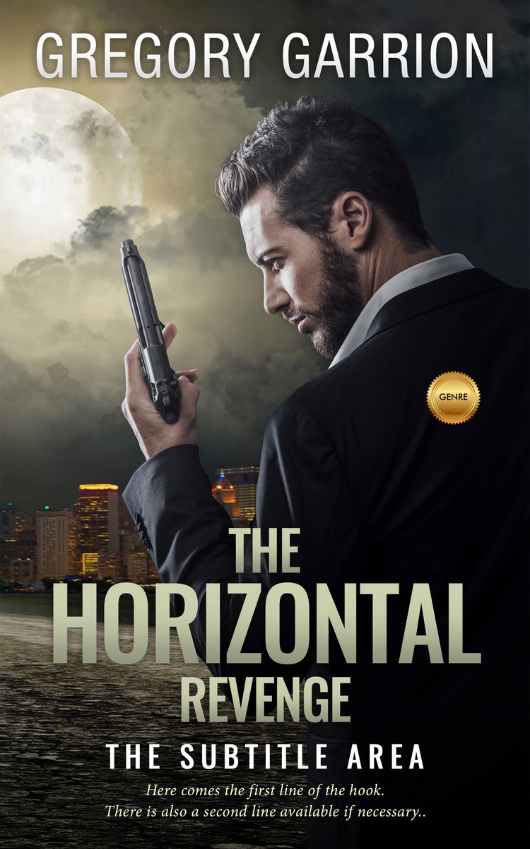 2D view of Premade Mystery & Thriller & Suspense Book Cover - Bison Hide